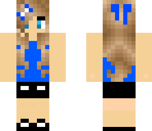 blue simple girl