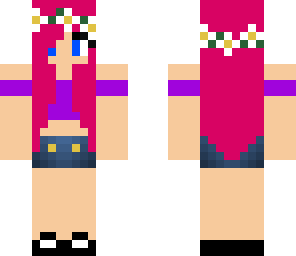 pink hair girl