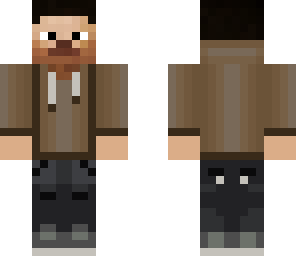 steve in a brown hoodie