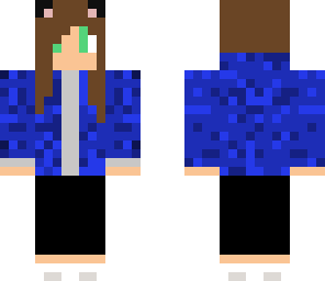 blue-jacketed girl