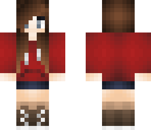 red hoodie girl