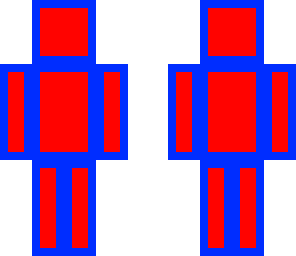 pixel blue red
