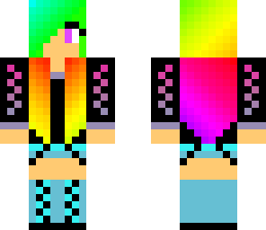multicoloured girl