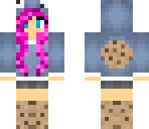 cookie girl with pink hair