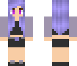 purple theme girl