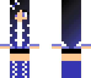 black and blue hair