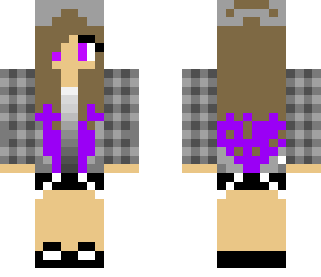girl with purple streaks