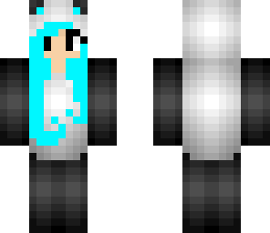 blue panda girl