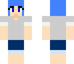 blue haired girl