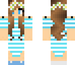 flowerd stripey dress girl