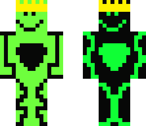 black and green