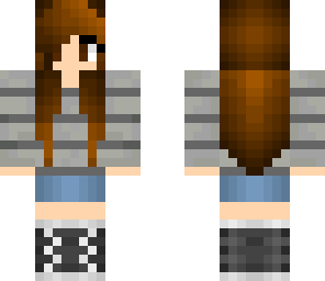 autumn stripe girl