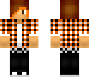 halloween boy with orange bangs