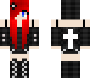 emo girl red haired