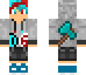 hmfjames red and blue skin