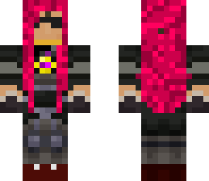 skythekidrs with redish pinkish hair