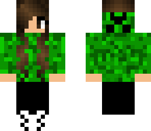 me in a creeper hoodie