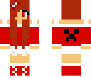 red_ creeper girl