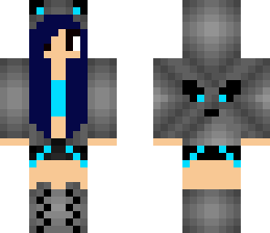 blue bat girl panda