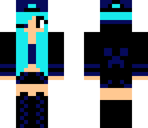 blue gamer girl