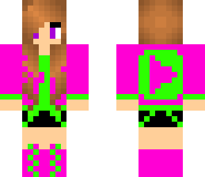 youtube girl lime and pink