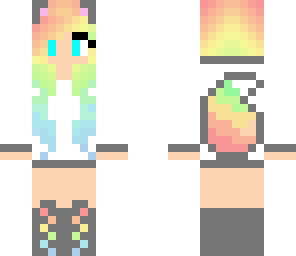 rainbow wolf girl 3