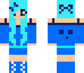 blue slime girl