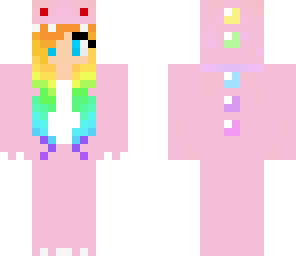 pink rainbow dino