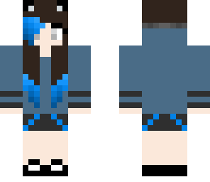 girl with wolf ears and headphones 
