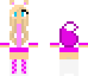 pink wolf girl