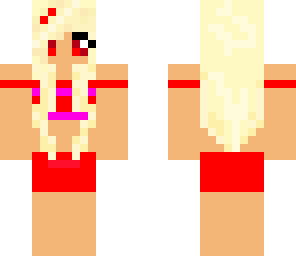 crop top girl red