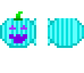 blue halloween pumpkin