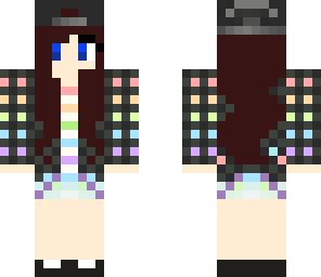 brunette rainbow tomboy