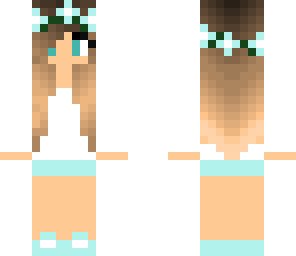 pale blue flower girl