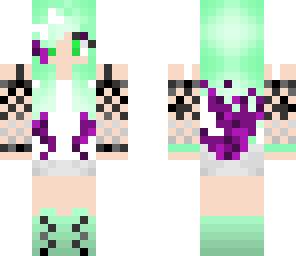 minty green girl halloween version