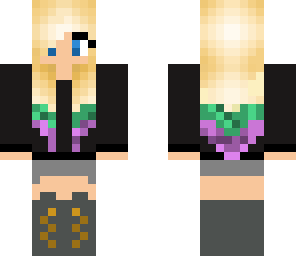 goth with colorful hair