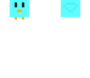 little neon cube bird