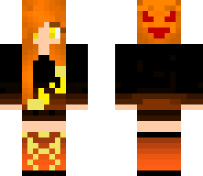 hot flaming halloween girl