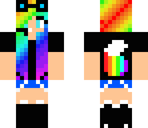 rainbow goggles girl