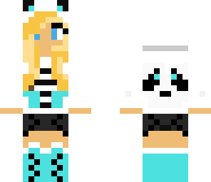 blonde panda