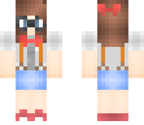 nerd girl with short hair