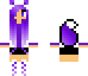 purple wolf girl