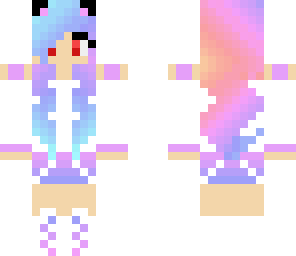 red eyes rainbow girl