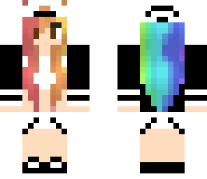 rainbow skater girl