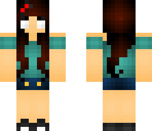 steve girl - herobrine girl