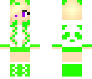 lime green panda