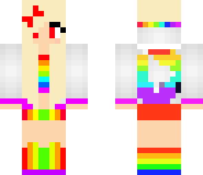 rainbow youtuber girl