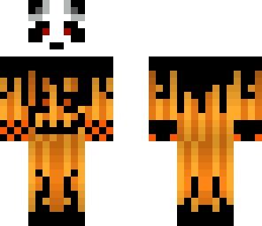 dark halloween panda skin