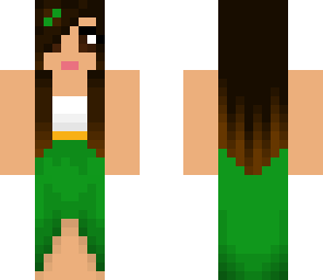 green dress