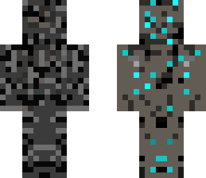 bedrock diamond and grass skin